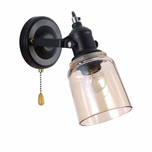 Glass Cone Wall Light Adjustable with Pull Down Switch TEKLED - Picture 2 of 21