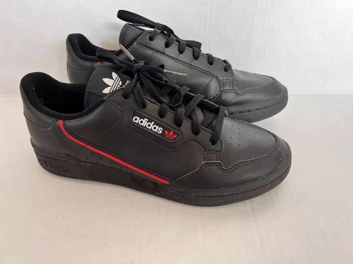 Adidas continental hotsell 80 black junior