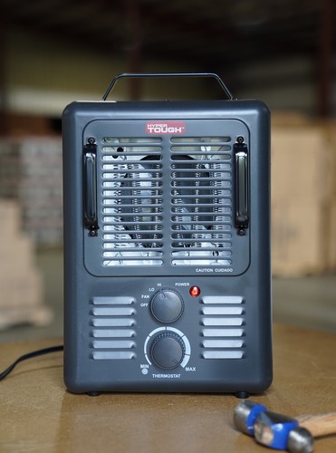 Hyper Tough Metal 1500w Utility Space Heater Adjustable Temperature Control - Picture 8 of 9