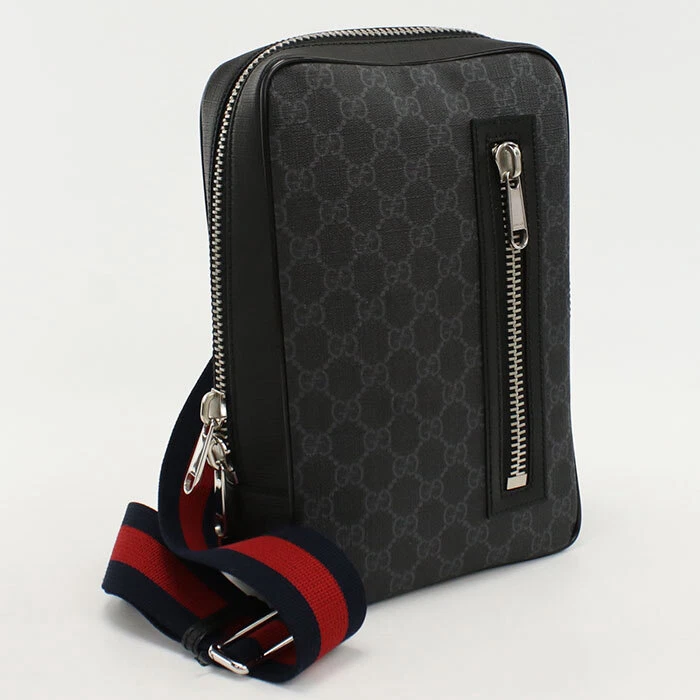 GUCCI 478325 Sac Ceinture GG Supreme Body Bag Noir Homme