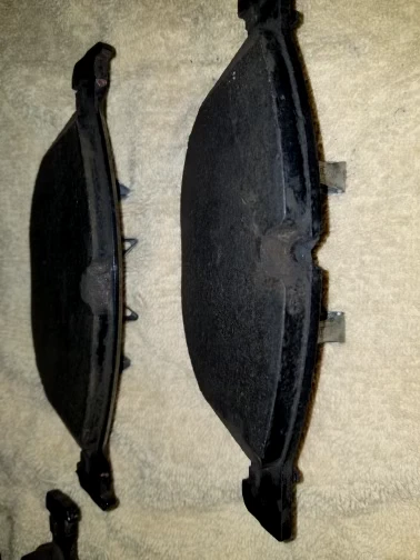 Juego completo de pastillas de freno (delanteras y traseras) Jaguar F tipo S 2015 OEM *usadas* Foto 4 de 4