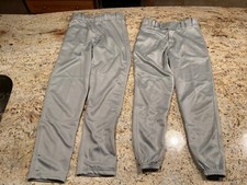 Epic Sports Gray Baseball Pants Youth Medium X 2