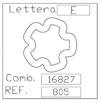 For Audi FREE FEDEX 2 DAY 805 (E) OEM Replacement Wheel Lock Key Euro Made NEW