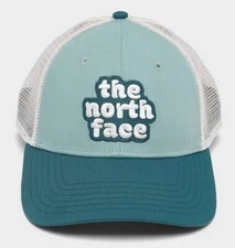 NWT - The North Face Embroidered Mudder Trucker Hat One Size Blue/White