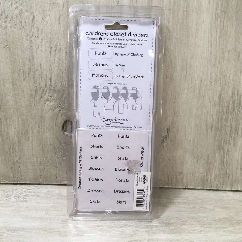 Armario infantil ORE Originals Sugar Booger Vroom 5 divisores con pegatinas Foto 3 de 3