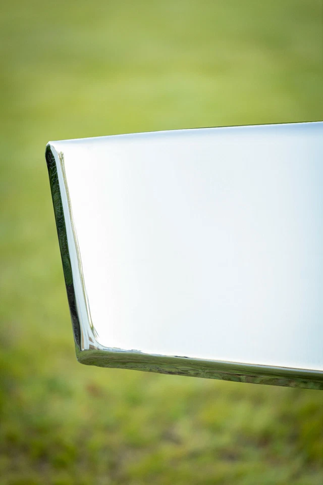 Parachoques Freightliner 114SD - 16" cromado cónico con 4 recortes de remolque - EE. UU. Foto 4 de 4