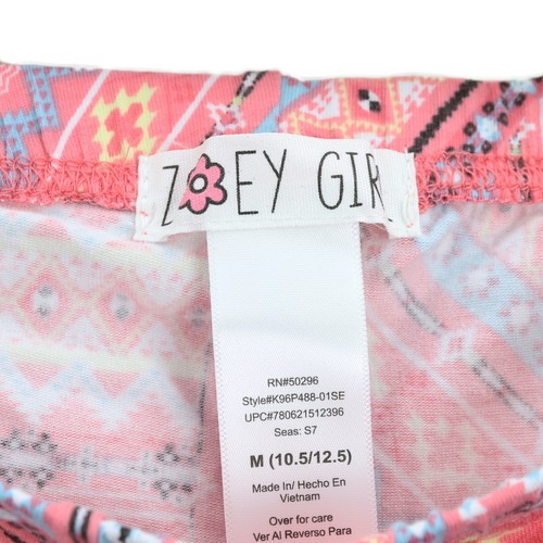 Zoey Girl Bike Shorts, Medium (10.5/12.5), Coral - Picture 2 of 3