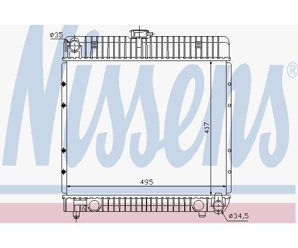NISSENS Radiator, engine cooling 62710 | eBay