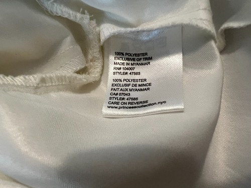 American Princess Full Formal Dress  Girls 7  Ivory  Gold Tulle Special Occasion - Picture 10 of 12