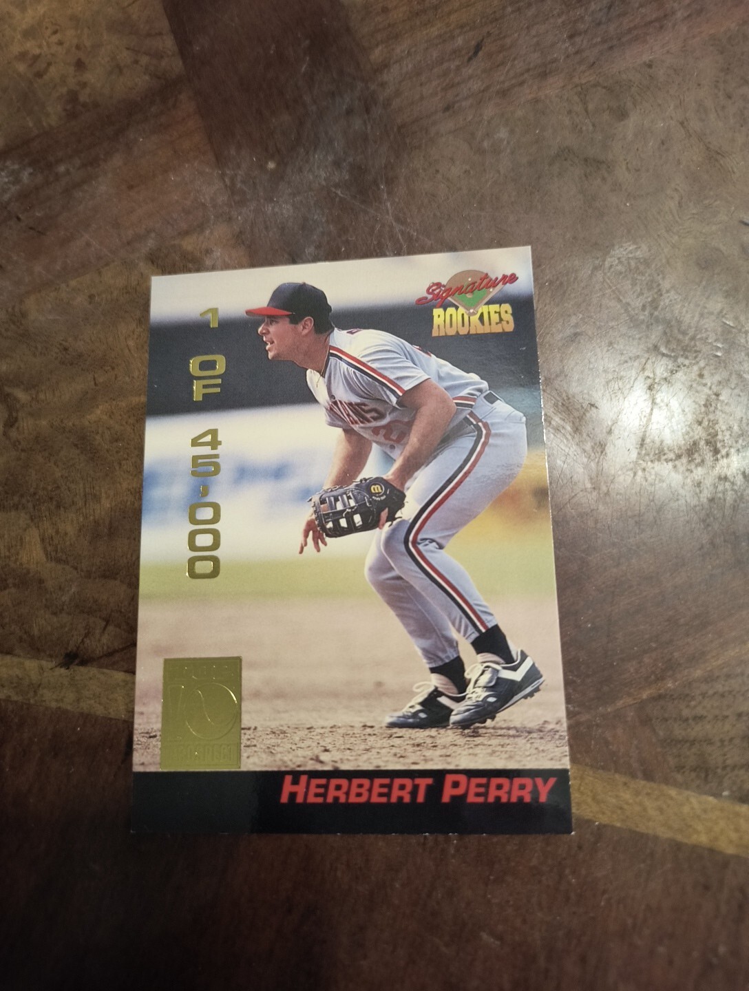 HERBERT PERRY 1994 SIGNATURE ROOKIES TOP 10 PROSPECTS #18 1 OF 45,000