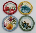 Pioneer Woman Floral Coaster set stoneware Jubilee 4 piece set cork bottom new