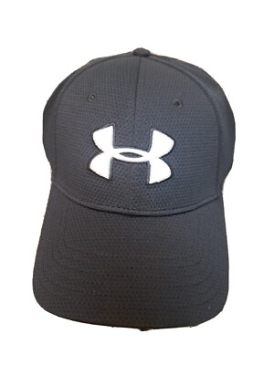 Men's UA Blitzing II Stretch Fit Cap, L-XL - Black/White........