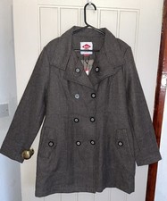 Lee Cooper Ladies Tweed Wool 3/4 Jacket. New Size 12..