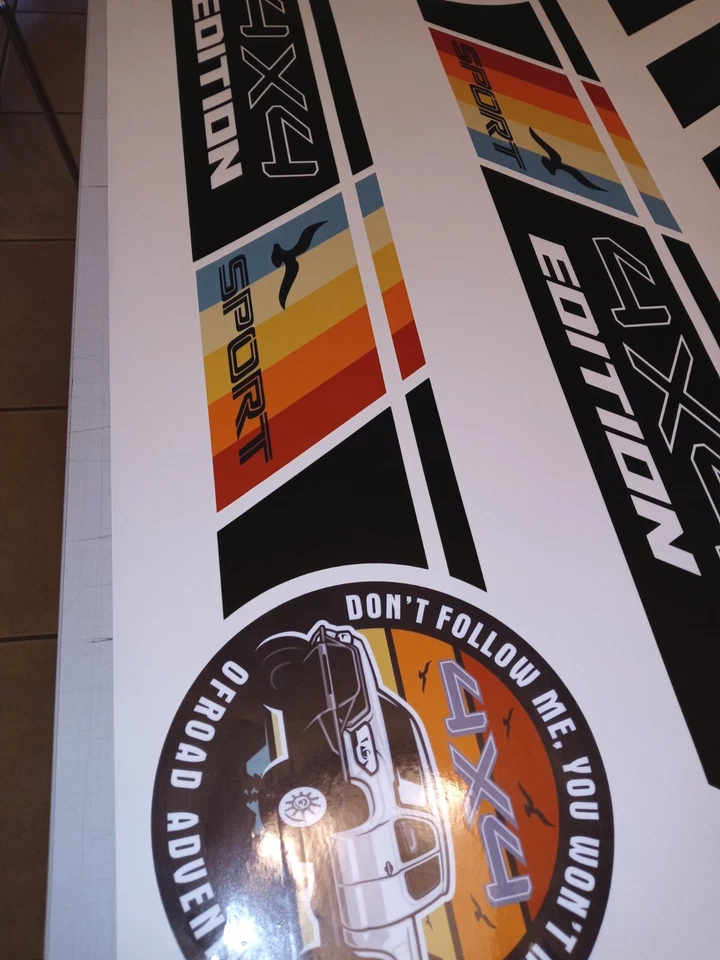 Calcomanía adhesiva cama deportiva ajuste Toyota TRD PRO Tacoma Tundra 4runner todoterreno titanio Foto 2 de 4