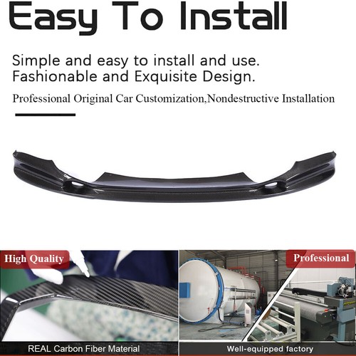 For BMW F86 X6M F85 X5M 14-18 REAL CARBON Front Bumper Lip Spoiler Splitter Kits - Picture 3 of 18