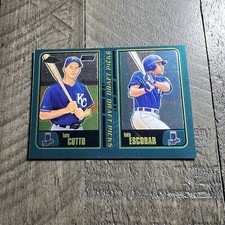 2001 Topps Chrome Baseball Card #612 Luis Cotto Luis Escobar Rookie Royals . rookie card picture