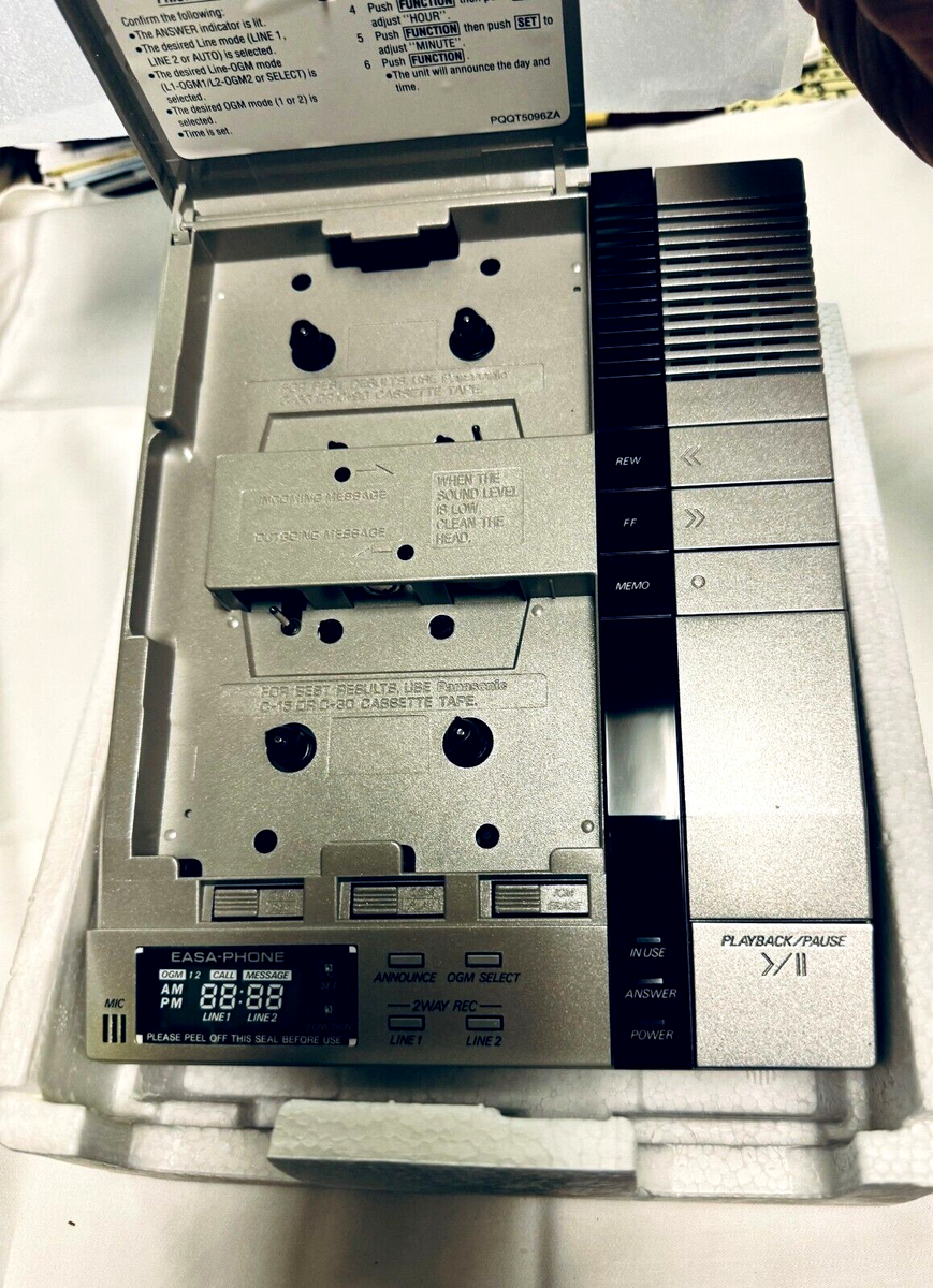 Panasonic Easa-Phone Answering Machine KX-T1740 - 2-LINE - VINTAGE