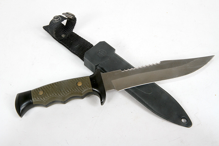 MUELA INOX Sawback Serrated Fixed Blade Knife w/Sheath Made in Spain eBay