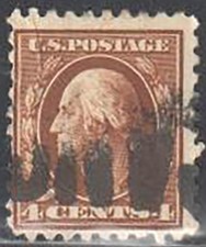 SC#465 4c George Washington Used Perf 10 No Wmrk (465-19)