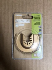 RW8946 Rockwell Sonicrafter 3-1/8" Universal Carbide Grit Semicircle Blade 