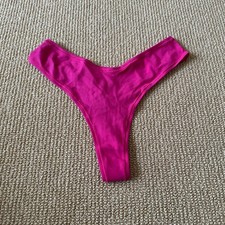 Skims Raspberry Cotton Dipped Thong, Size 2X NWT