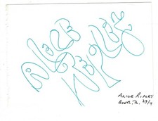 Alice Ripley signed autographed album page! AMCo COA 5596 Alice Ripley signed autographed album page! AMCo COA 5596