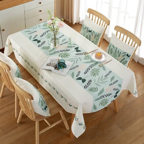 Nordic Art Small Fresh Ins Pastoral Style Waterproof Oil Resistant Tablecloth - Imagen 9 de 41