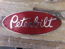 Peterbilt Hood Emblem Logo Used Condition No Posts on Back