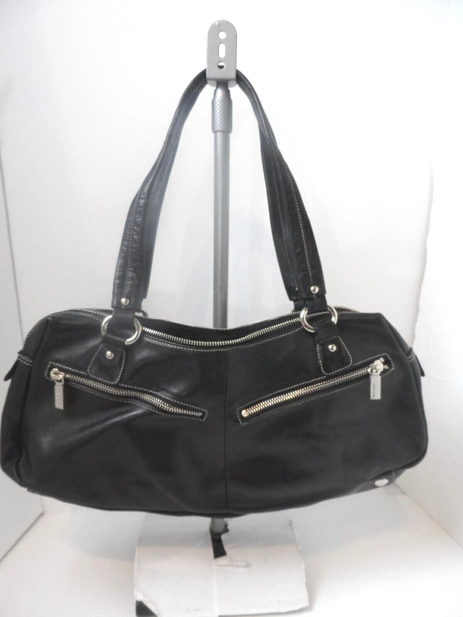 Perlina black online leather purse