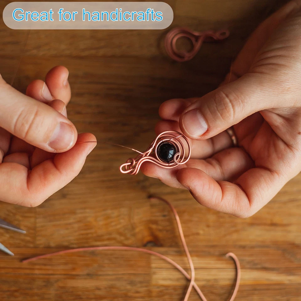 Alambre de latón suave 1 rollo 18Ga/1x1 mm 6 m/19,69 pies alambre artesanal cuadrado latón Foto 4 de 4