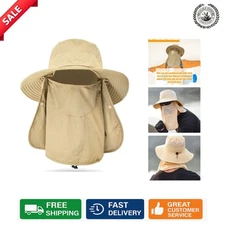 Lightweight Waterproof Sun Hat with Neck Flap - Ideal for All Outdoor Activities