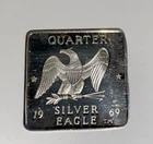 Vintage 1969 1/4 oz .999 Silver Quarter W.H. Foster ~ Hercaimy Walla Walla, WA