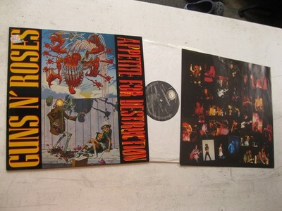 LP Guns N' Roses   Appetite For Destruction 1987 + OIS Geffen Records 924 148-1