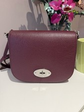 Mulberry Darley satchel- Black Cherry SCG, Silver Hardware