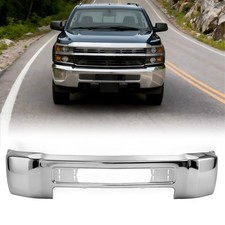 Front Bumper Face Bar Chrome Steel For 2015-2019 Chevy Silverado 2500 3500 Hd