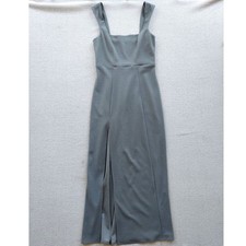 Show Me Your Mumu Maxi Dress Womens S Sage Green Square Neck Side Slit Formal