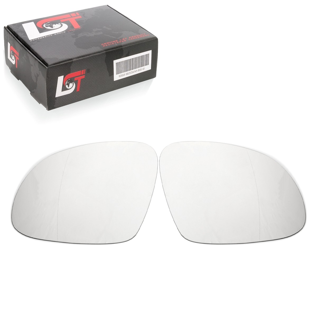 2x Exterior Mirror Adhesive Aspherical Left Right for VW Sharan 7N from 2010
