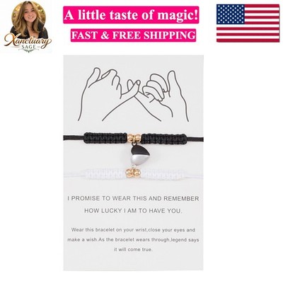 2Pcs Braide Red String of Fate Bracelet Set for Lover Women Men Couple Matchi...
