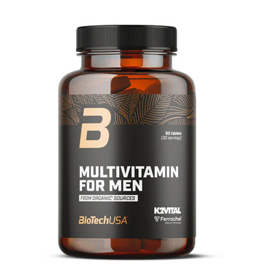 BioTech USA Multivitamin For Men 60 Tabs Organic Sources