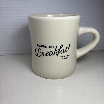 Magnolia Table Mug Breakfast Served Daily Diner Style Heavyweight Pre-owned EUC