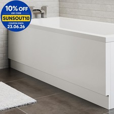 Modern Acrylic Side Bath Panel Gloss White Finish 1700 Bathroom