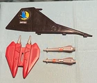 G.I. GI JOE gijoe NIGHT RAVEN WEAPONS PARTS LOT missiles wing FREE SHIP