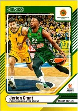 2024-25 Donruss EuroLeague #53 Jerian Grant Yellow Flood
