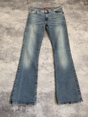 Vintage Y2K Miss Sixty Flared Bootcut Low Rise Jeans Blue Size 31 Hype 2000s