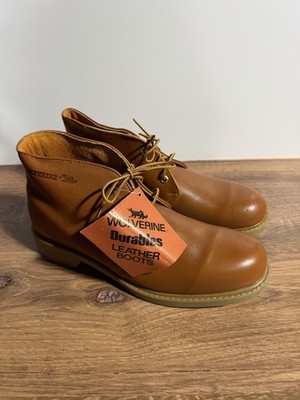 Wolverine Durables Vintage Mens Chukka Work Boots US 12M Lace Up 