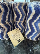 STUDIO DECOR INDIGO SPICE WRAP  Blue & Cream Canvas Type 15’ By 5” NEW 3 Rolls