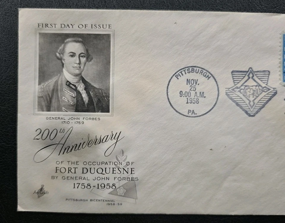 US FDC # 1123 Fort Duquesne 1958. - Image 3 of 4