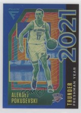 2020-21 Panini Flux Freshman Year Blue Prizm 94/99 Aleksej Pokusevski #18 0z2o