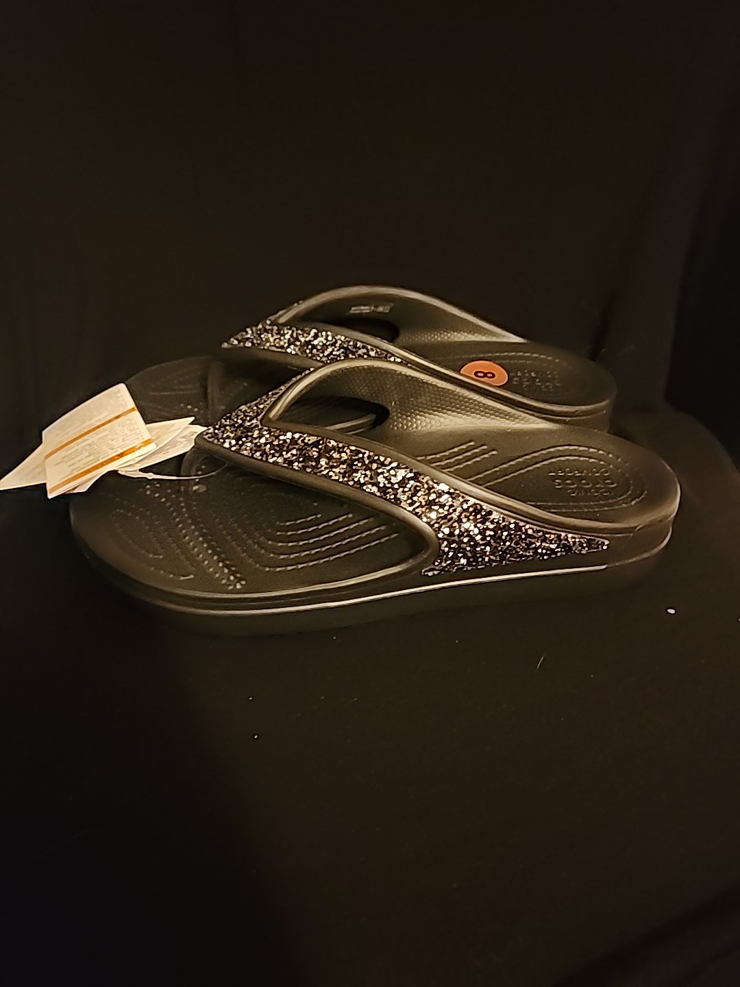 crocs sloane glitter Womens Sz 8 Nwt