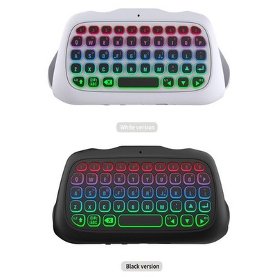 Wireless RGB Keyboard Controller für PS5 Pro mit 3 5mm Audio für Voice Chat